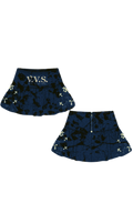 Dark blue marble skirt
