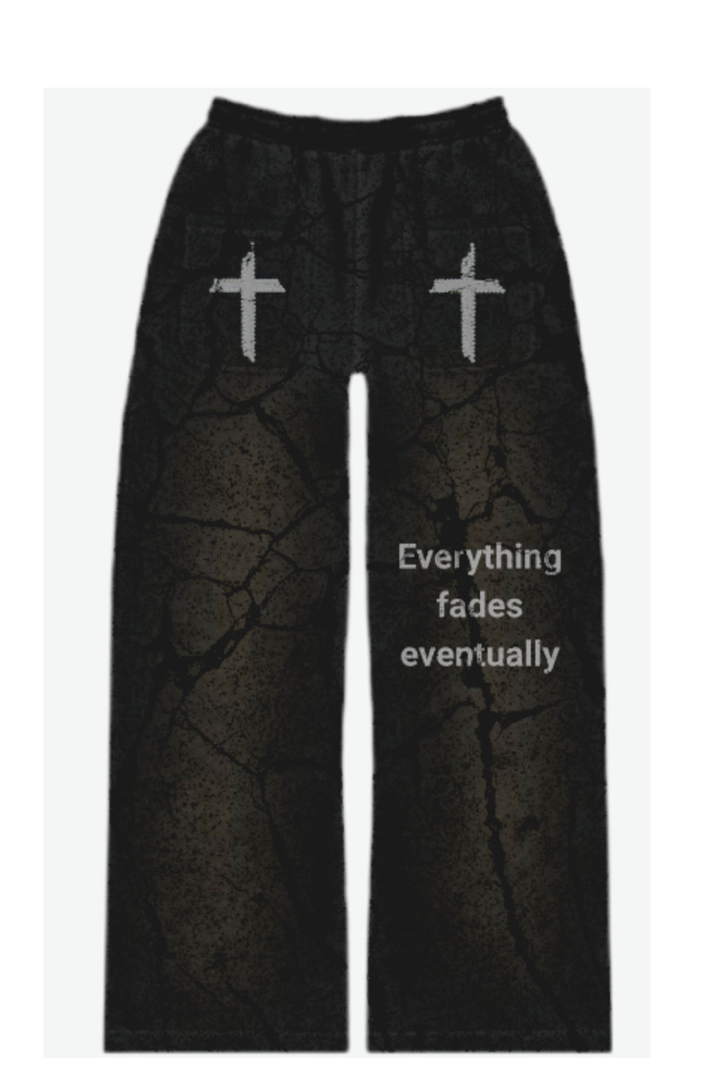 FADE Distressed Flare Sweatpants