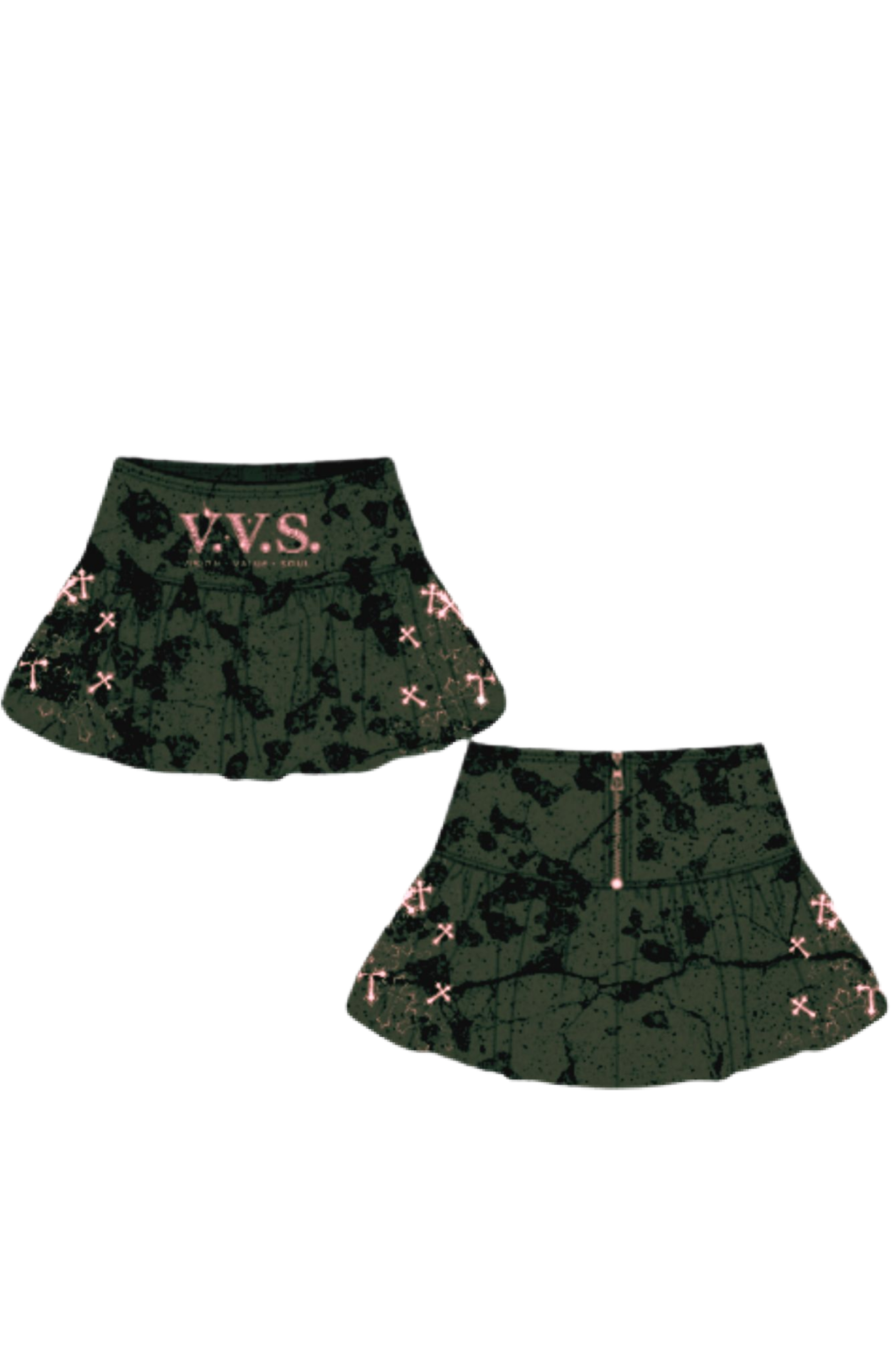 dark olive green VVS Skirt