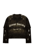 charcoal/khaki vintage long sleeve shirt