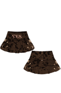 dark brown marble VVS skirt