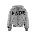 Grey faded marble design hoodie