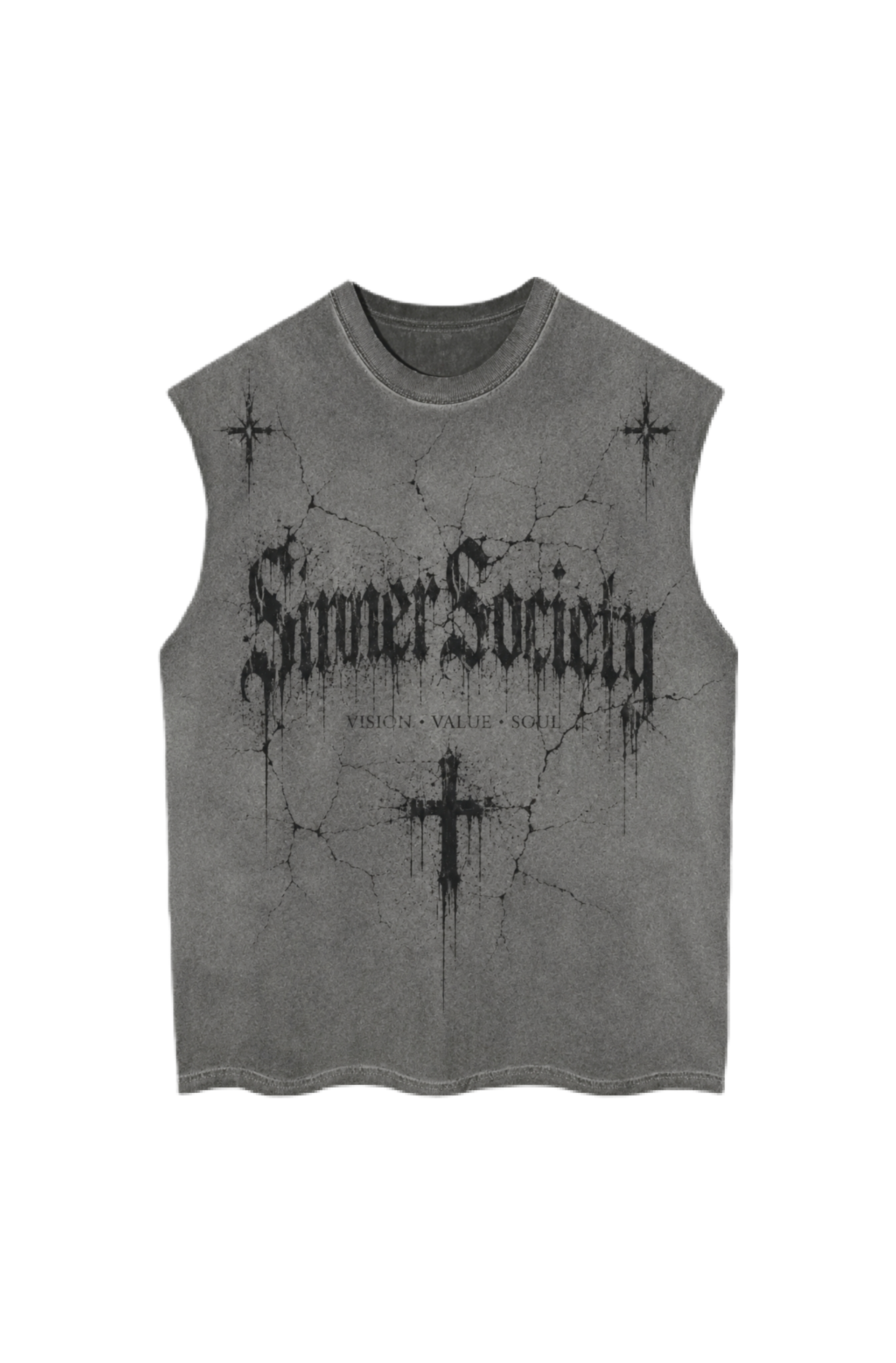 Grey vintage tank top
