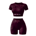 Burgundy marble V.V.S set