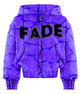 purple marble zip up hoodie