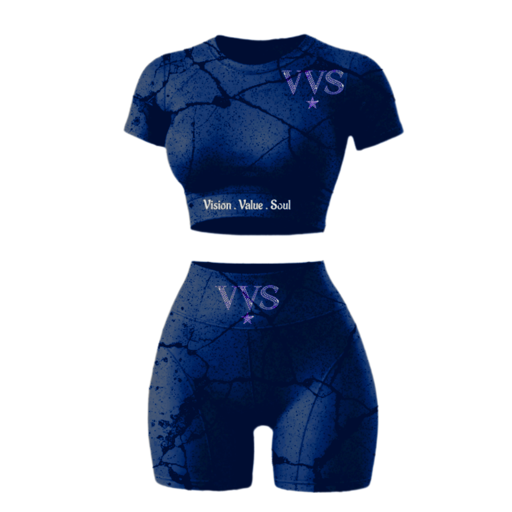 Blue V.V.S marble Set
