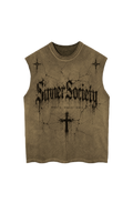 Brown vintage tank top