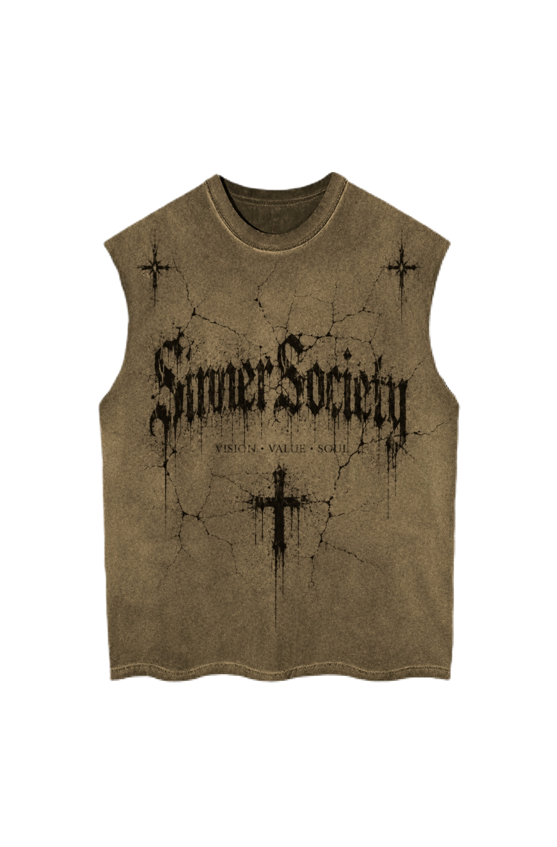 Brown vintage tank top